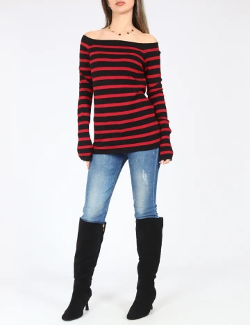 Bluza Zara, rosu/negru