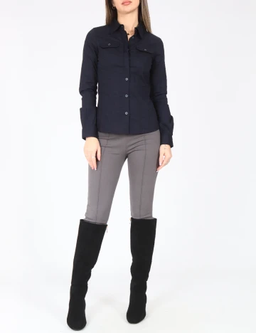 Camasa Zara, bleumarin