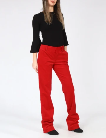 Pantaloni Zara, rosu