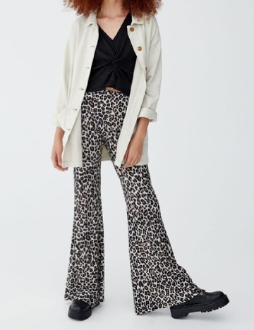 Pantaloni Pull&Bear, animal print