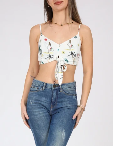 Top Bershka, alb