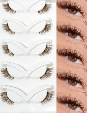 
						Gene false 5 perechi SHEIN, maro