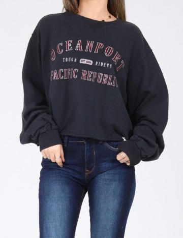 Bluza Oversize Pull&Bear, albastru