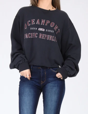 Bluza Oversize Pull&Bear, albastru