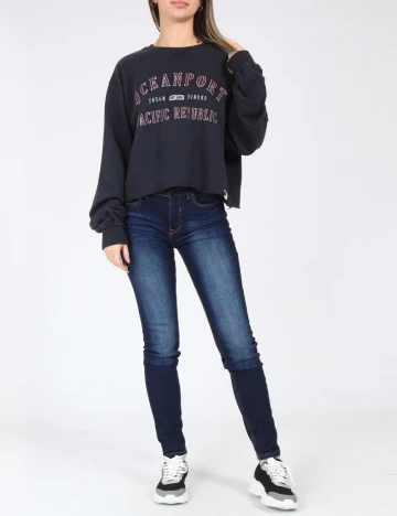 Bluza Oversize Pull&Bear, albastru