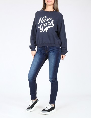 Bluza Pull&Bear, bleumarin