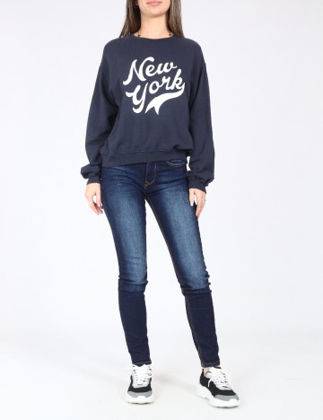 Bluza Pull&Bear, bleumarin