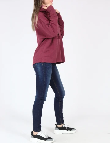 Hanorac Pull&Bear, roz pudra inchis