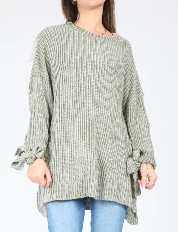 Pulover Oversize Pull&Bear, verde