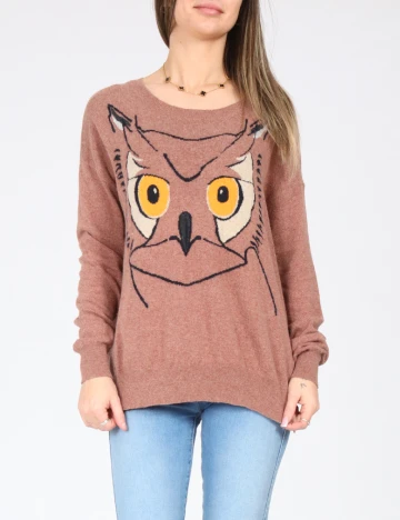 Bluza Pull&Bear, roz pudra inchis