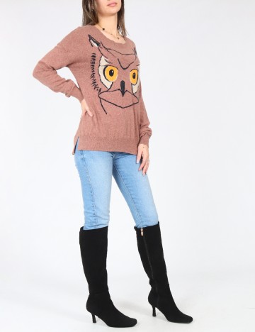 Bluza Pull&Bear, roz pudra inchis