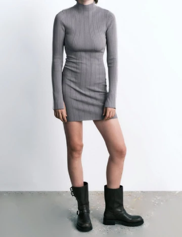 Rochie scurta Zara, gri
