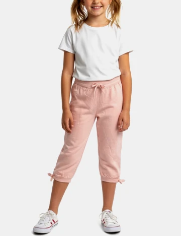 Pantaloni trei sferturi Zara, roz