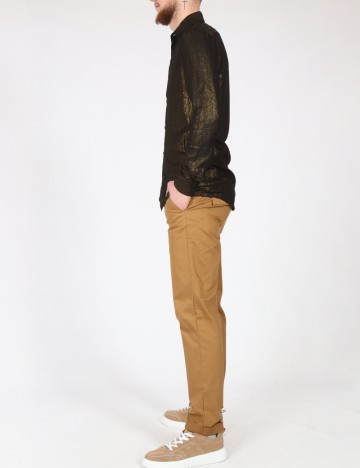 Camasa Zara, auriu/negru