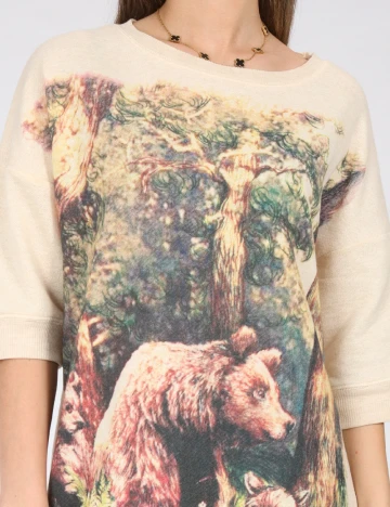 Bluza Oversize Zara, mix culori