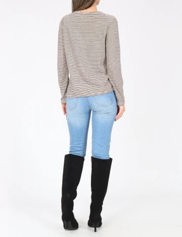 Bluza Zara, alb/negru