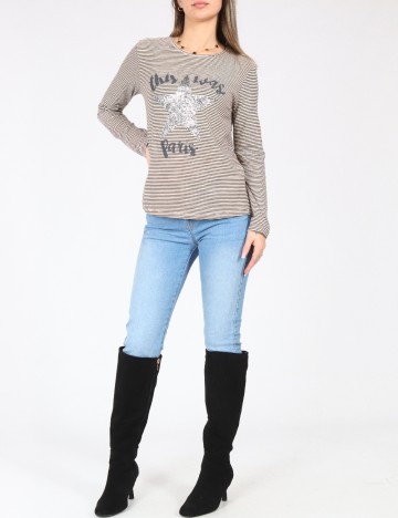 Bluza Zara, alb/negru