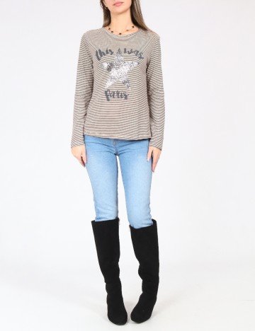 Bluza Zara, alb/negru