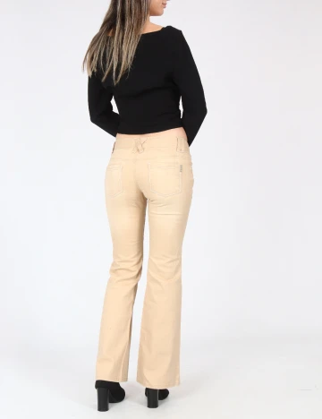 Pantaloni Zara, crem