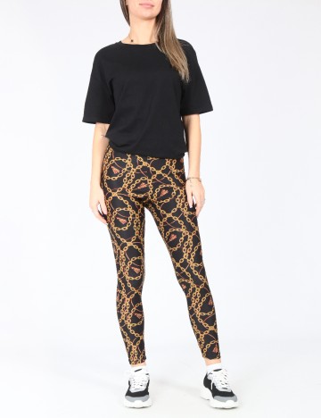 
						Colanti Zara, negru/galben