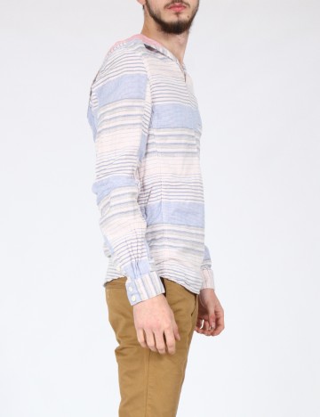 Bluza Zara, alb/albastru