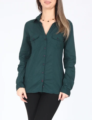 Camasa Bershka, verde