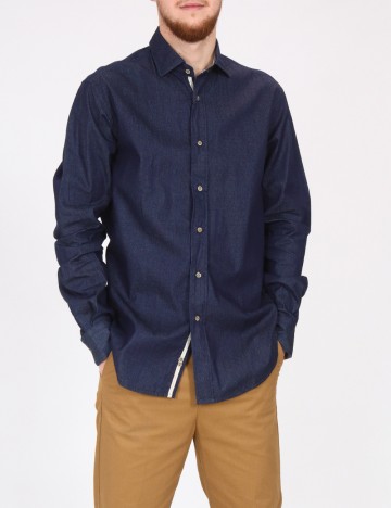 Camasa Zara, bleumarin