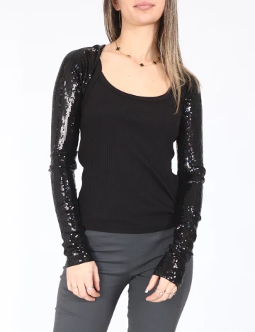 Bolero Bershka, negru
