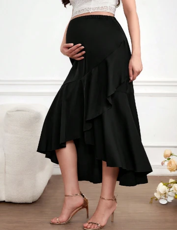 Fusta SHEIN Maternity, negru