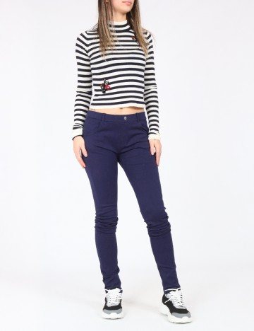 Pantaloni Zara, bleumarin