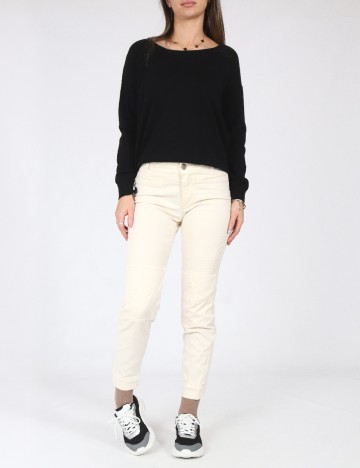 Pantaloni Zara, crem