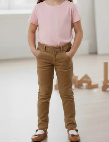 Pantaloni Zara, maro