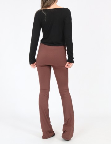 Pantaloni Zara, maro