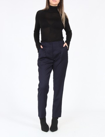 
						Pantaloni Zara, bleumarin