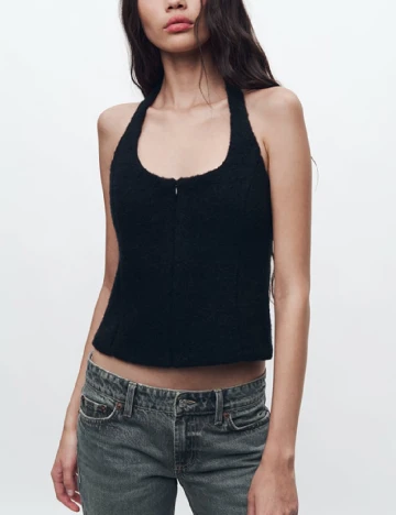 Top Zara, negru