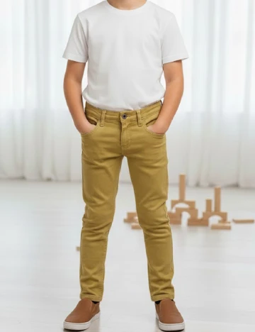 Pantaloni Zara, galben