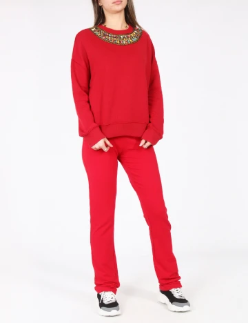 Pantaloni Bershka, rosu