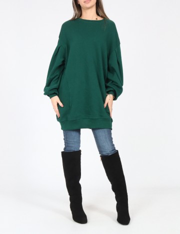 Bluza Oversize Bershka, verde
