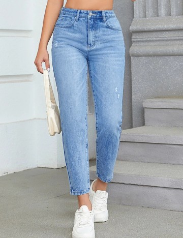 
						Blugi SHEIN, albastru