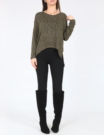 Bluza Oversize Bershka, verde