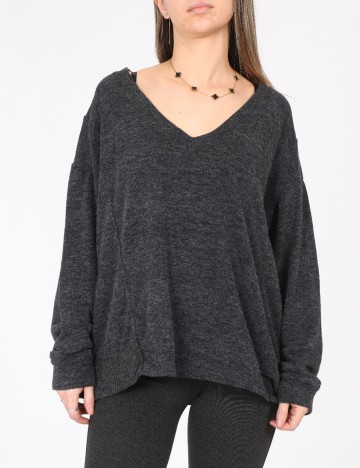 
						Bluza Bershka, gri inchis