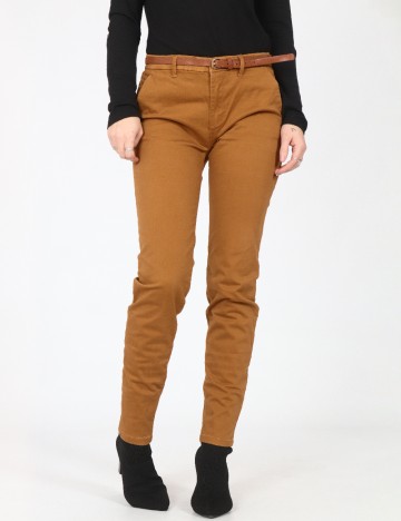 Pantaloni Pull&Bear, maro
