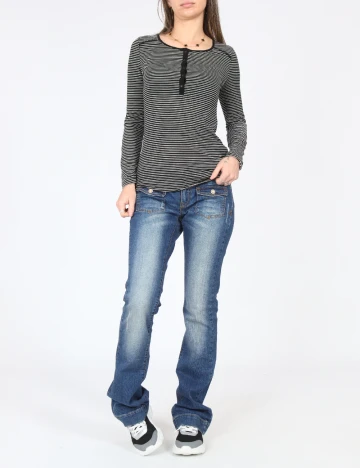 Bluza Pull&Bear, negru