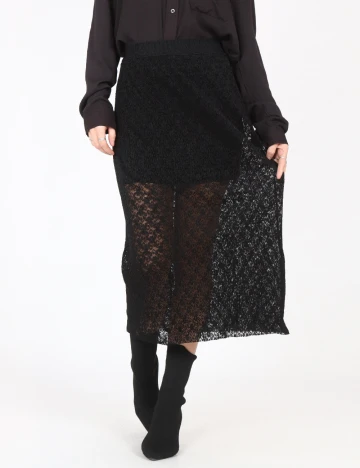 Fusta Pull&Bear, negru