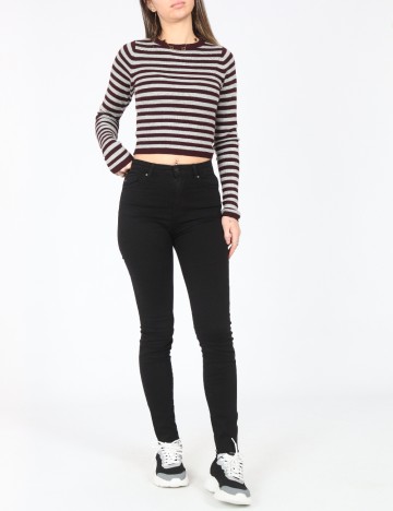 Bluza Pull&Bear, gri/pruna