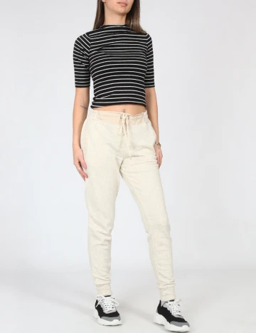 Pantaloni Pull&Bear, ecru