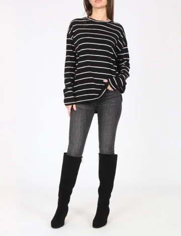 Bluza Pull&Bear, negru