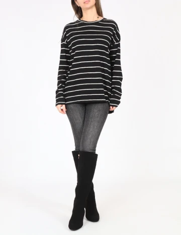 Bluza Pull&Bear, negru