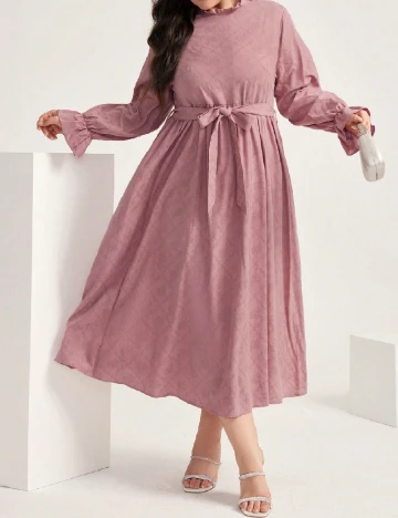 Rochie medie SHEIN CURVE, roz