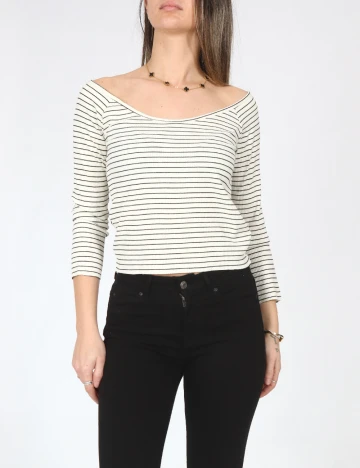 Bluza Pull&Bear, alb